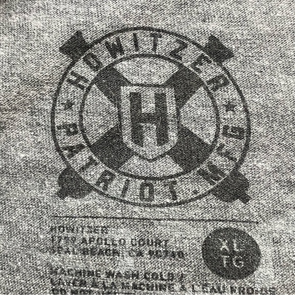 Howitizer MFG | Charcoal Gray Graphic Support Law Enforcement Tee Shirt - Picture 7 of 9